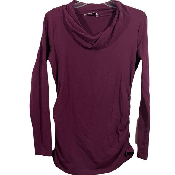 Cabi Long Sleeve Cowl Neck Maroon Blouse - Picture 1 of 13
